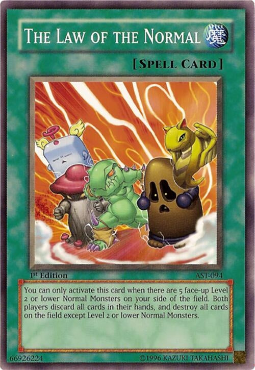 Image for The Law of the Normal (Ancient Sanctuary) (AST-094) - YuGiOh