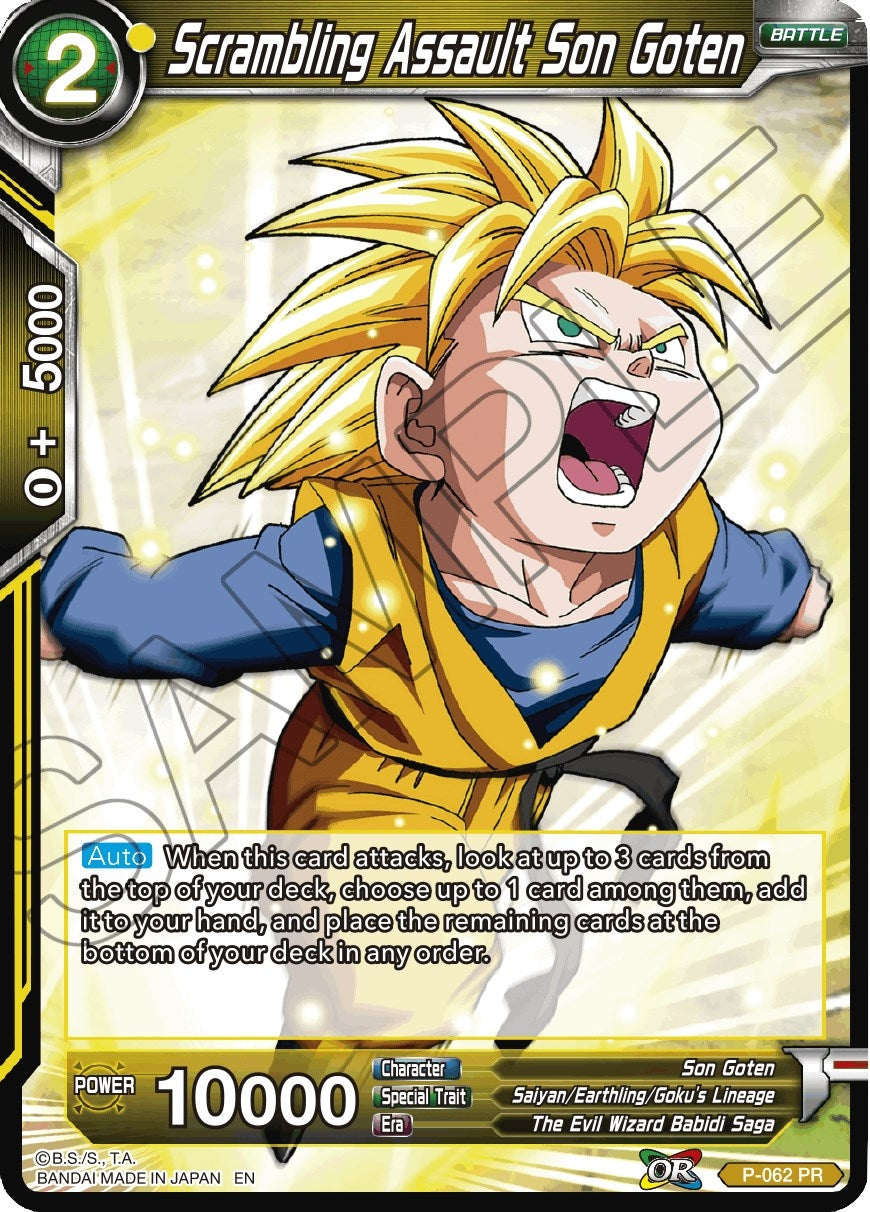 Image for Scrambling Assault Son Goten (Reprint) (Battle Evolution Booster) (P-062) - Dragon Ball Super: Masters