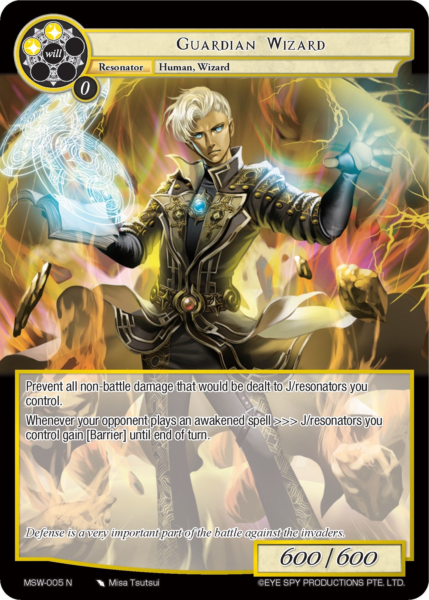 Image for Guardian Wizard (The Magic Stone War - Zero) (MSW-005) - Force of Will