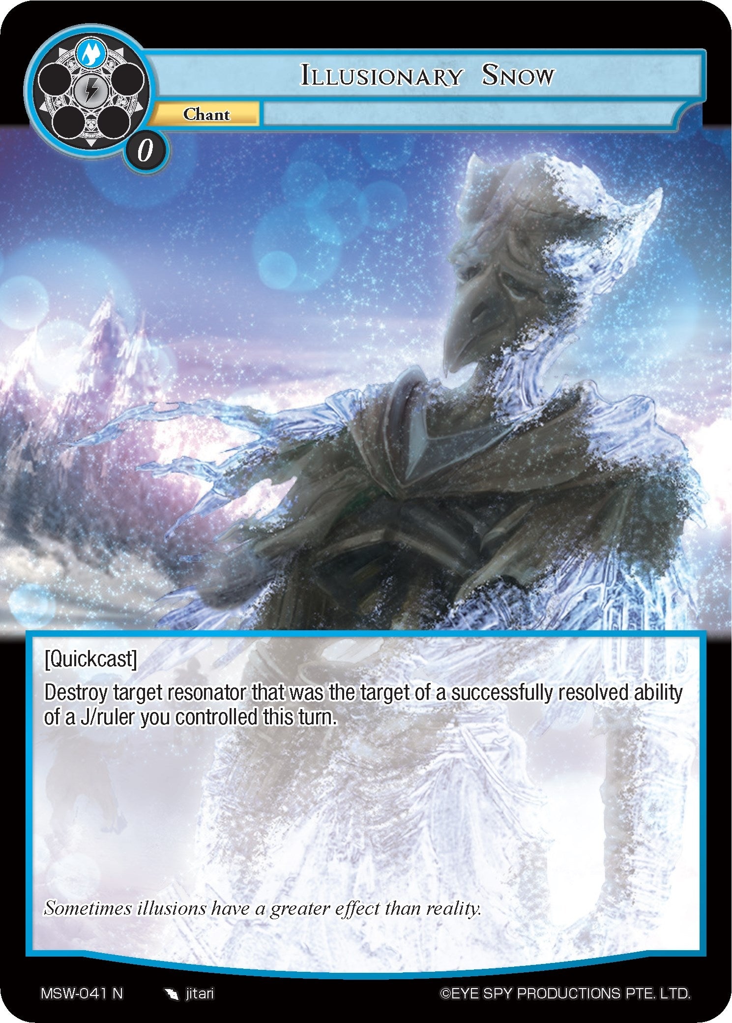 Image for Illusionary Snow (The Magic Stone War - Zero) (MSW-041) - Force of Will