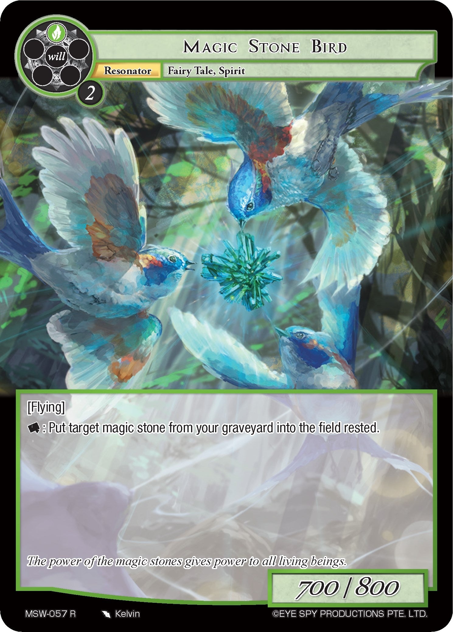 Image for Magic Stone Bird (The Magic Stone War - Zero) (MSW-057) - Force of Will