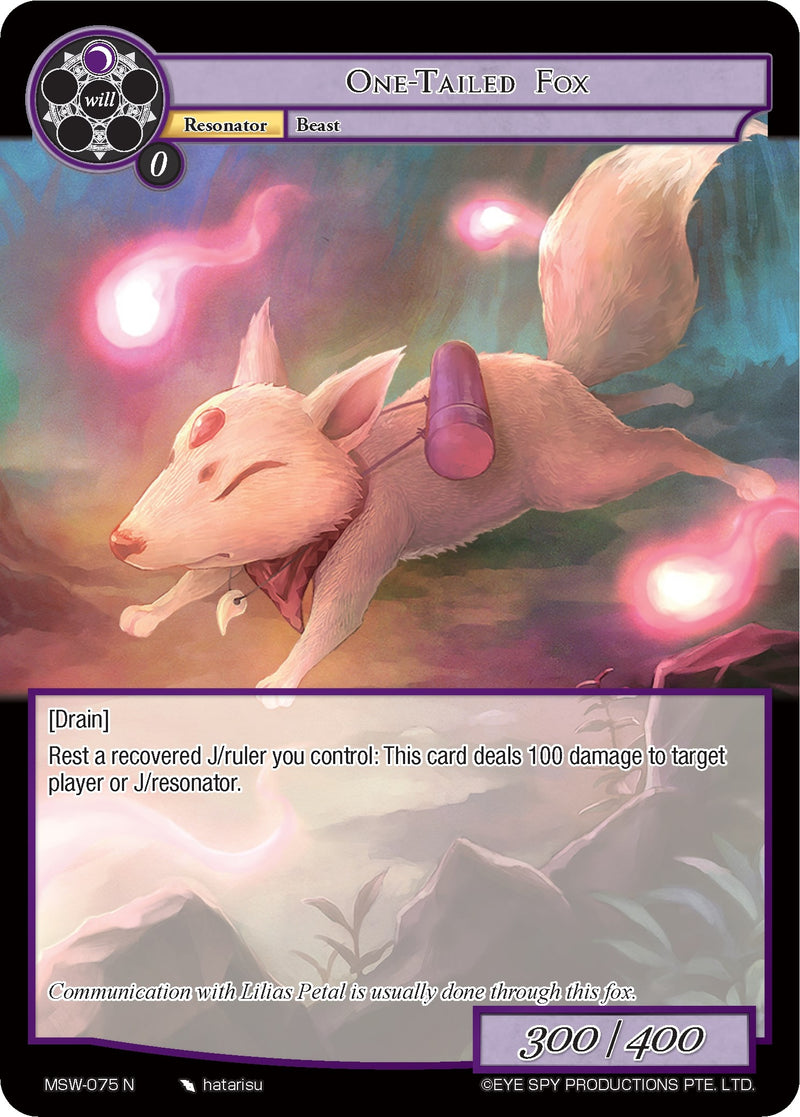 Image for One-Tailed Fox (The Magic Stone War - Zero) (MSW-075) - Force of Will