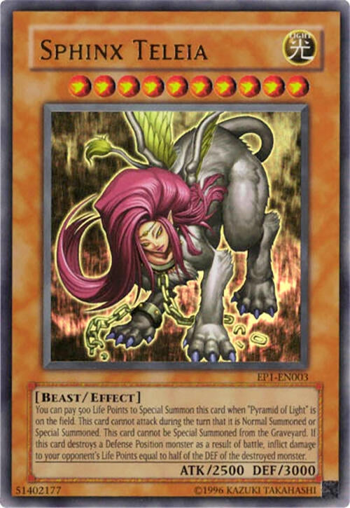 Image for Sphinx Teleia (Yu-Gi-Oh! Movie Exclusive Pack) (EP1-EN003) - YuGiOh