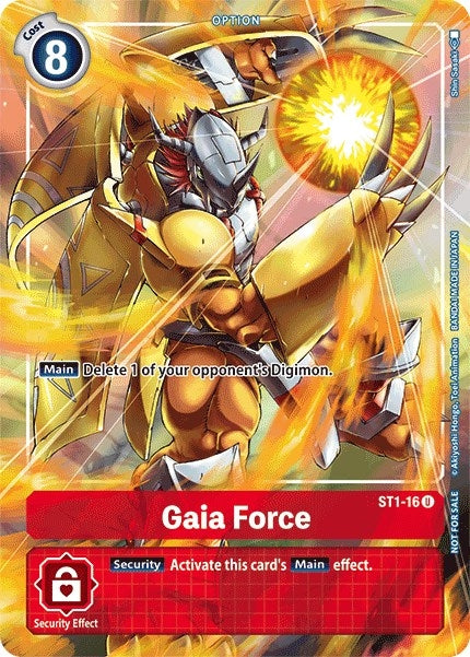 Image for Gaia Force - ST1-16 (Tamer's Evolution Box) (ST1-16 U) [Starter Deck 01: Gaia Red] - Digimon Card Game