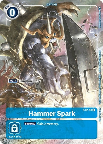 Image for Hammer Spark - ST2-13 (Tamer's Evolution Box) - Digimon Card Game