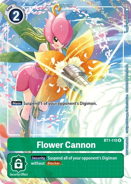 Image for Flower Cannon - BT1-110 (Tamer's Evolution Box) - Digimon Card Game