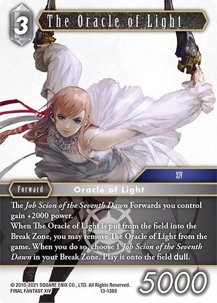 Image for The Oracle of Light (Opus XIII: Crystal Radiance) (13-138S) - Final Fantasy TCG