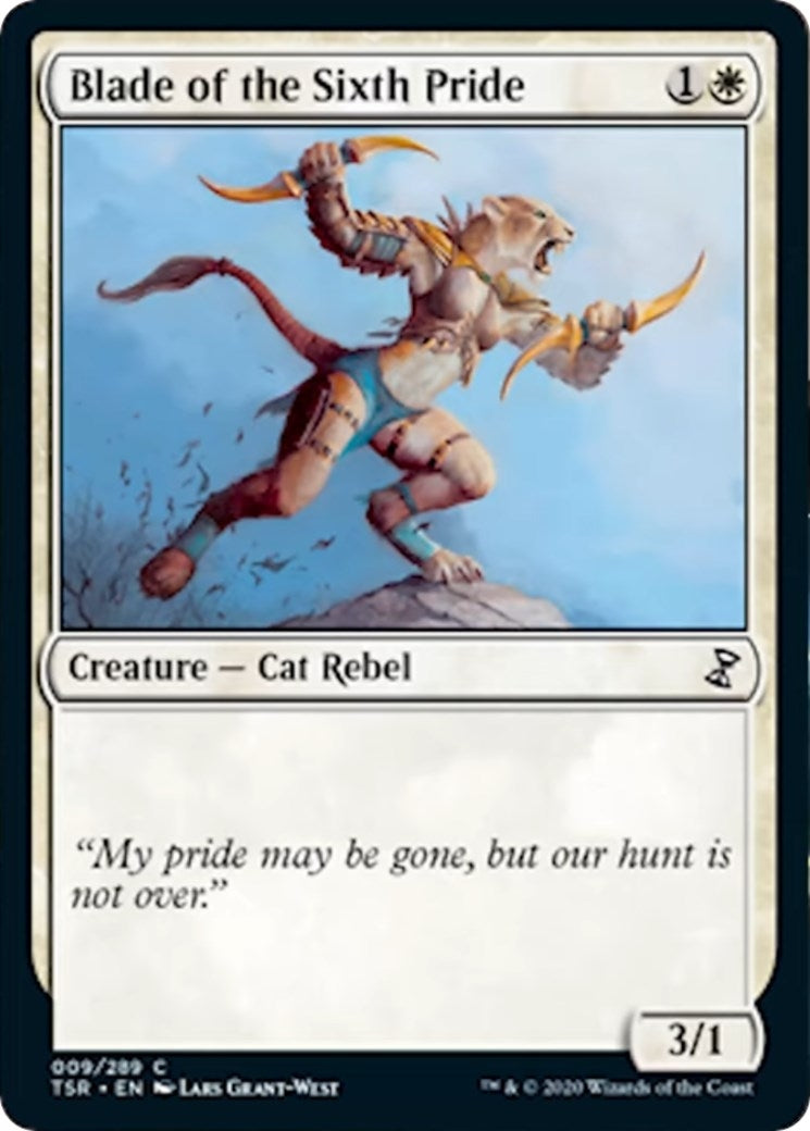 Image for Blade of the Sixth Pride (Time Spiral: Remastered) (9) - Magic: The Gathering
