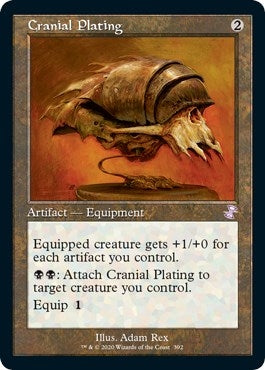 Image for Cranial Plating (Time Spiral: Remastered) (392) - Magic: The Gathering