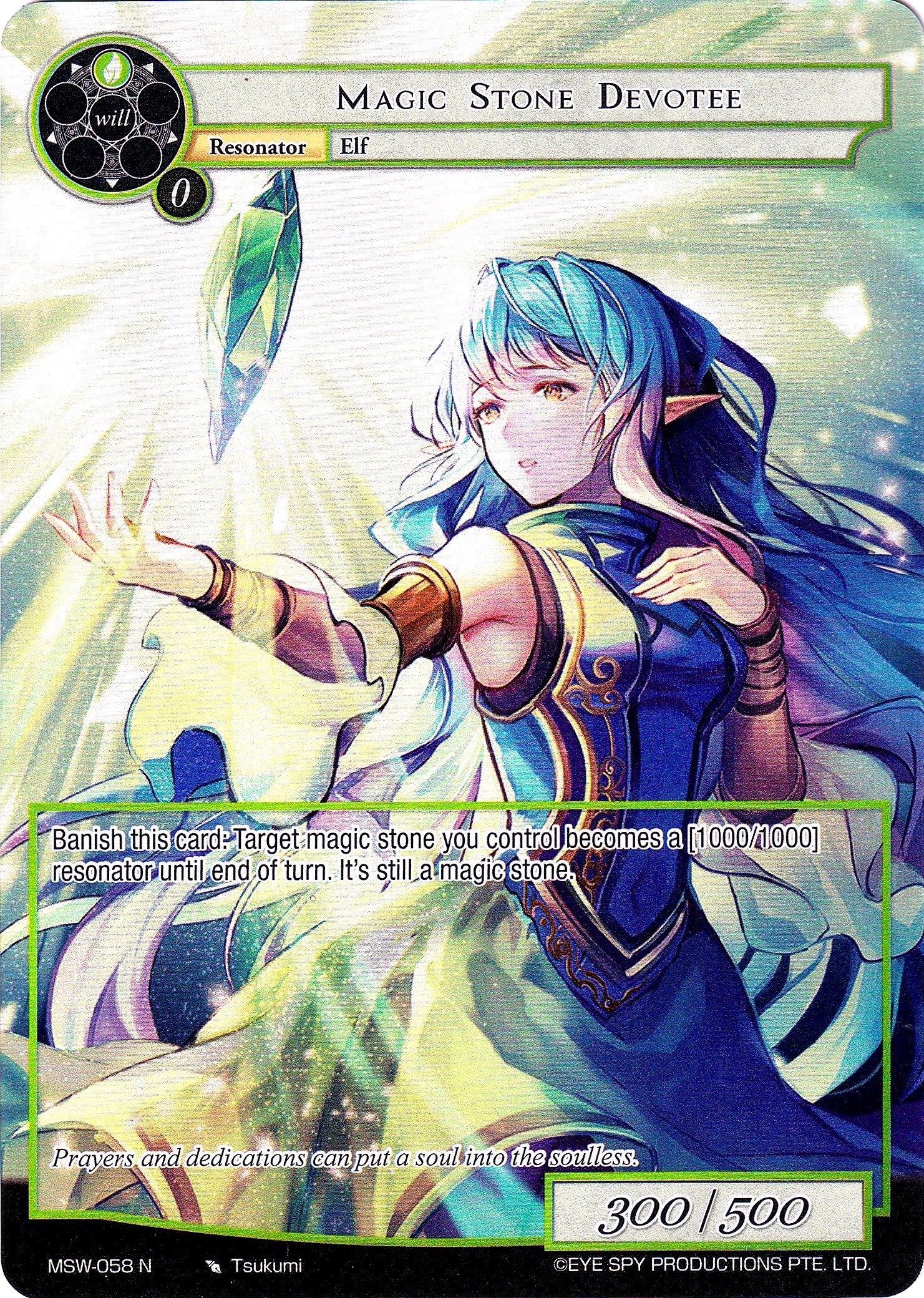 Image for Magic Stone Devotee (Full Art) (The Magic Stone War - Zero) (MSW-058) - Force of Will