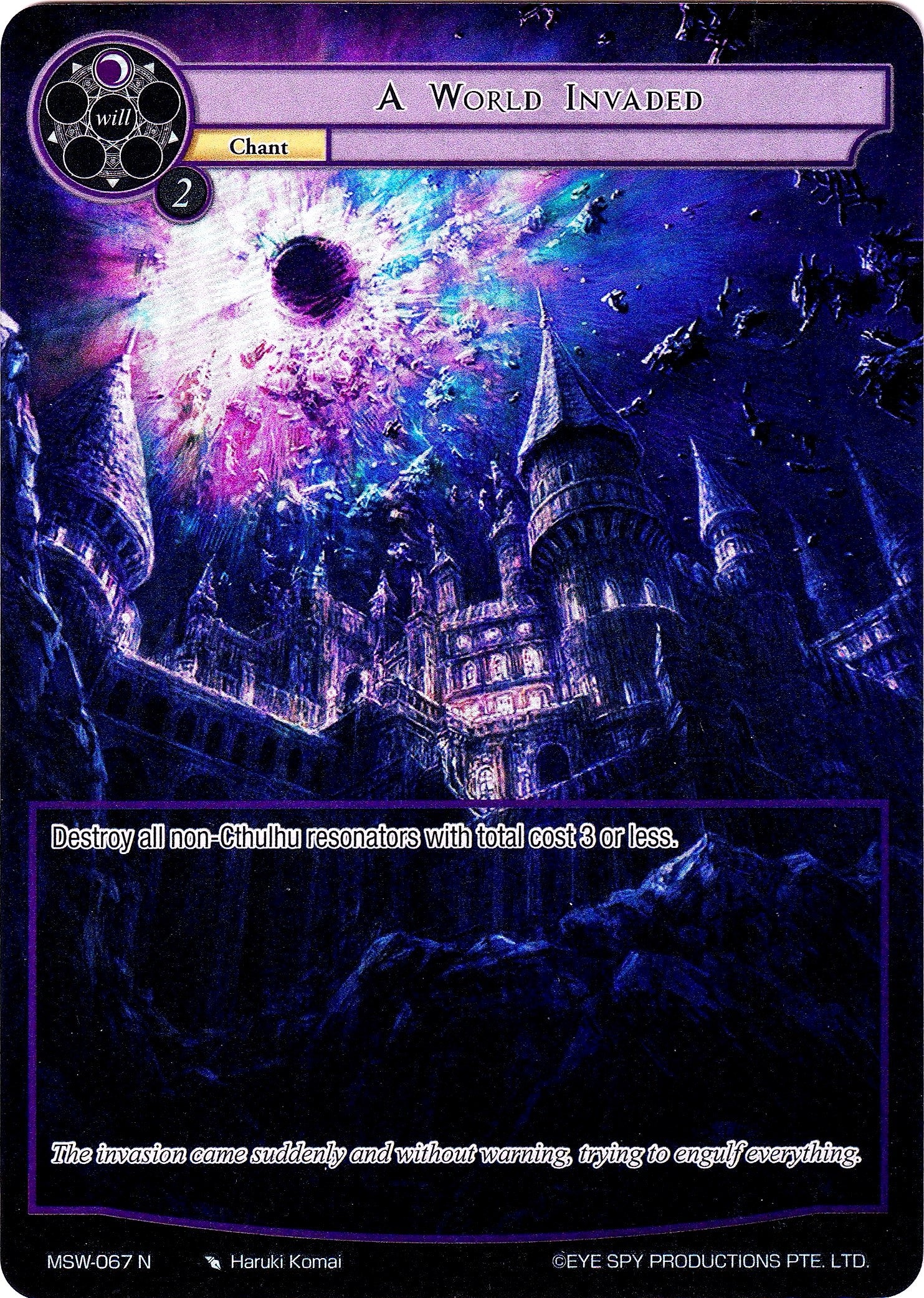 Image for A World Invaded (Full Art) (The Magic Stone War - Zero) (MSW-067) - Force of Will