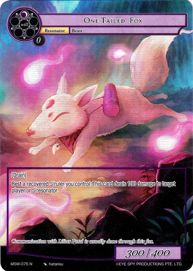 Image for One-Tailed Fox (Full Art) (The Magic Stone War - Zero) (MSW-075) - Force of Will