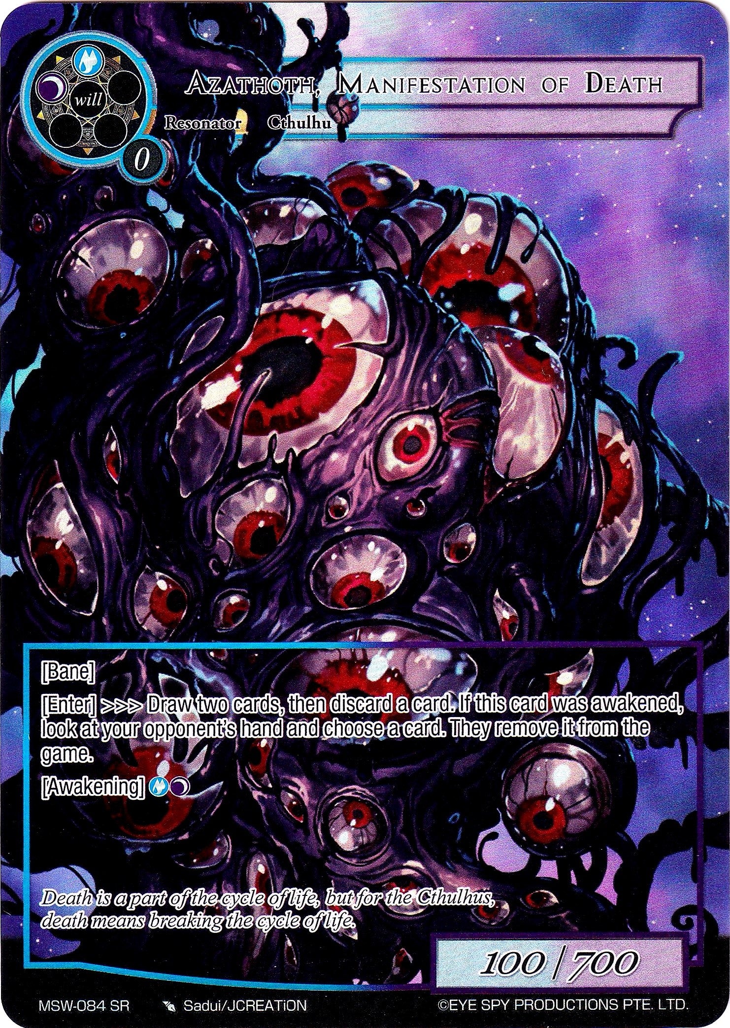 Image for Azathoth, Manifestation of Death (Full Art) (The Magic Stone War - Zero) (MSW-084) - Force of Will