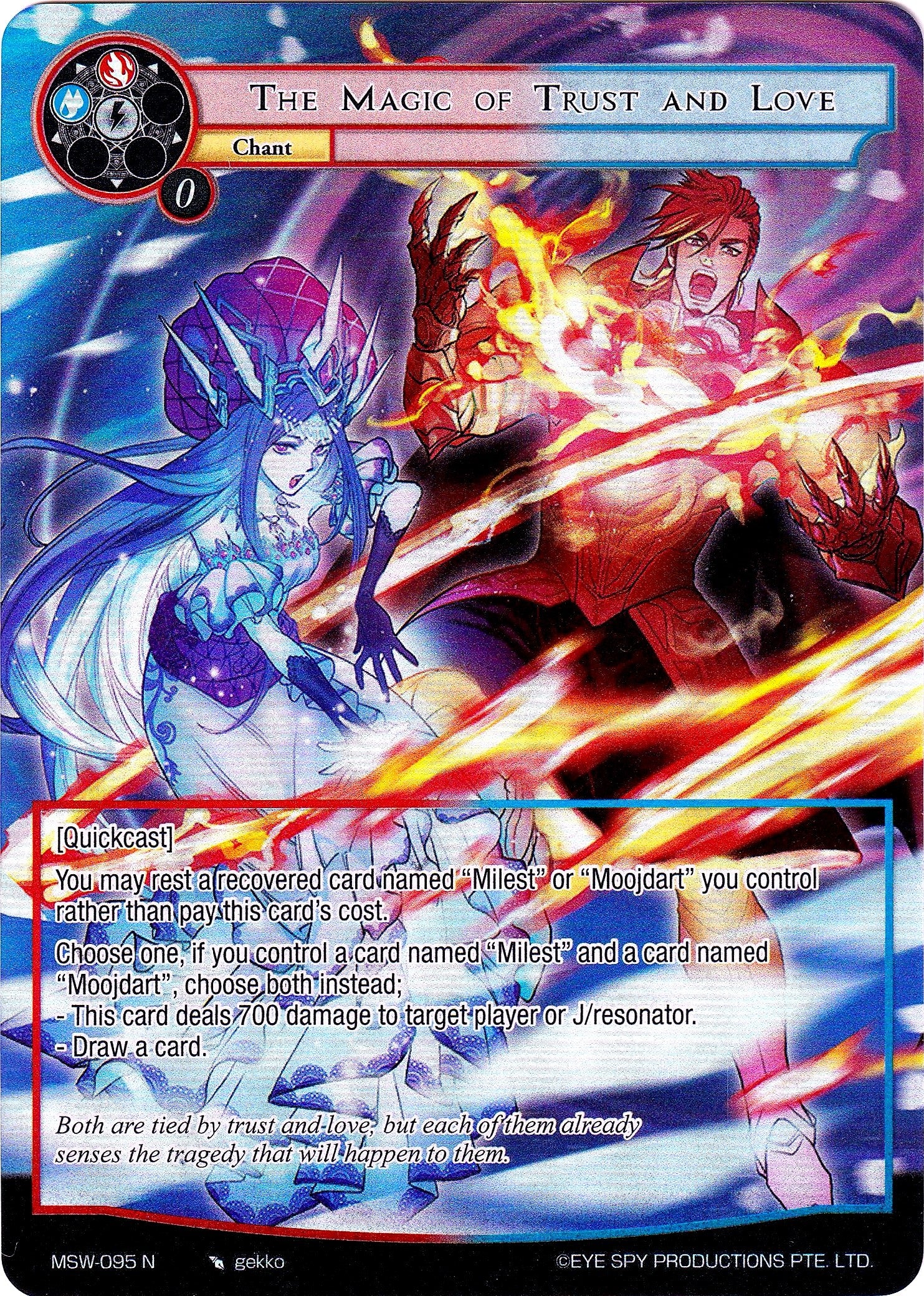 Image for The Magic of Trust and Love (Full Art) (The Magic Stone War - Zero) (MSW-095) - Force of Will