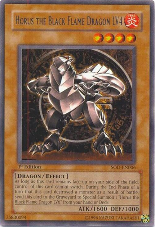 Image for Horus The Black Flame Dragon LV4 (Soul of the Duelist) (SOD-EN006) - YuGiOh