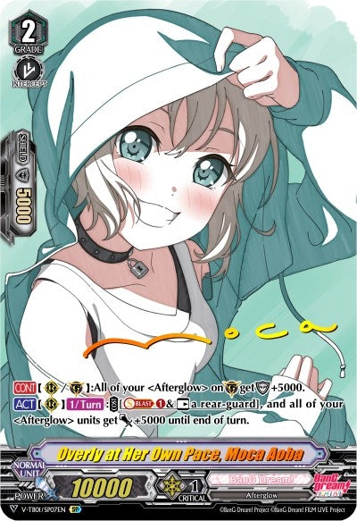 Image for Overly at Her Own Pace, Moca Aoba (SP) (V-TB01: BanG Dream! FILM LIVE) (V-TB01/SP07EN) - Cardfight Vanguard