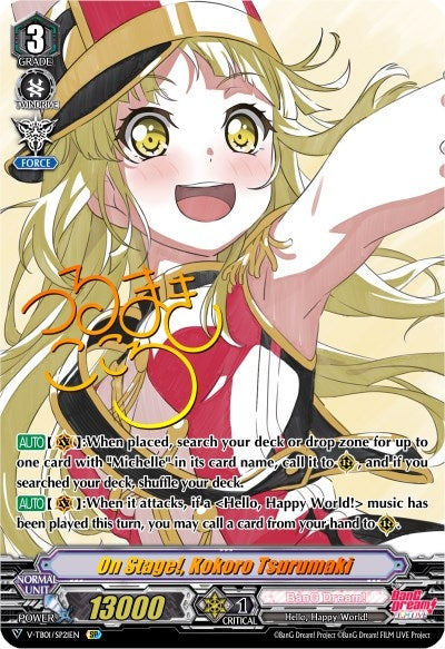 Image for On Stage!, Kokoro Tsurumaki (SP) (V-TB01: BanG Dream! FILM LIVE) (V-TB01/SP21EN) - Cardfight Vanguard