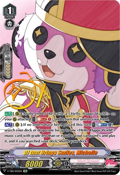 Image for DJ that Brings Smiles, Michelle (SP) (V-TB01: BanG Dream! FILM LIVE) (V-TB01/SP25EN) - Cardfight Vanguard