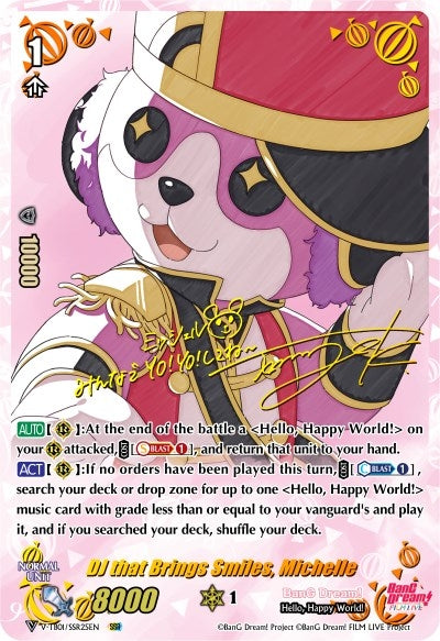 Image for DJ that Brings Smiles, Michelle (SSR) (V-TB01: BanG Dream! FILM LIVE) (V-TB01/SSR25EN) - Cardfight Vanguard