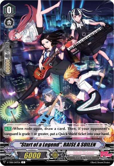 Image for "Start of a Legend", RAISE A SUILEN (Parallel Foil) (V-TB01: BanG Dream! FILM LIVE) (V-TB01/047EN) - Cardfight Vanguard