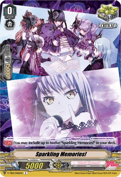 Image for Sparkling Memories! (D) (Roselia) (Parallel Foil) (V-TB01: BanG Dream! FILM LIVE) (V-TB01/048dEN) - Cardfight Vanguard