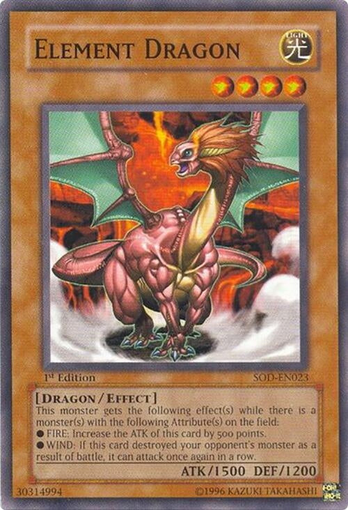 Image for Element Dragon (Soul of the Duelist) (SOD-EN023) - YuGiOh