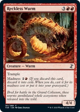 Image for Reckless Wurm (Time Spiral: Remastered) (181) - Magic: The Gathering