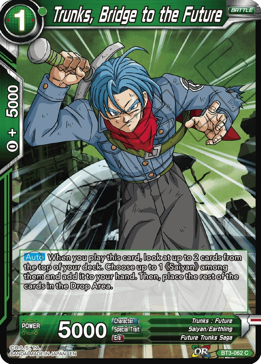 Image for Trunks, Bridge to the Future (Reprint) (Battle Evolution Booster) (BT3-062) - Dragon Ball Super: Masters