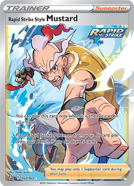 Image for Rapid Strike Style Mustard (Full Art) (SWSH05: Battle Styles) (162/163) - Pokemon