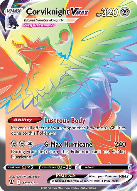 Image for Corviknight VMAX (Secret) (SWSH05: Battle Styles) (171/163) - Pokemon
