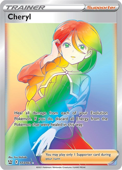 Image for Cheryl (Secret) (SWSH05: Battle Styles) (173/163) - Pokemon