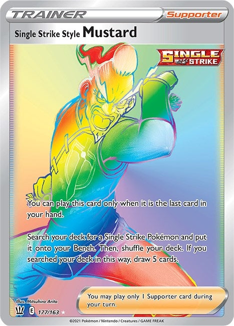 Image for Single Strike Style Mustard (Secret) (SWSH05: Battle Styles) (177/163) - Pokemon