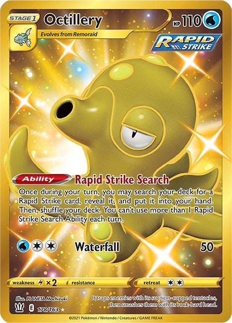 Image for Octillery (Secret) (SWSH05: Battle Styles) (178/163) - Pokemon