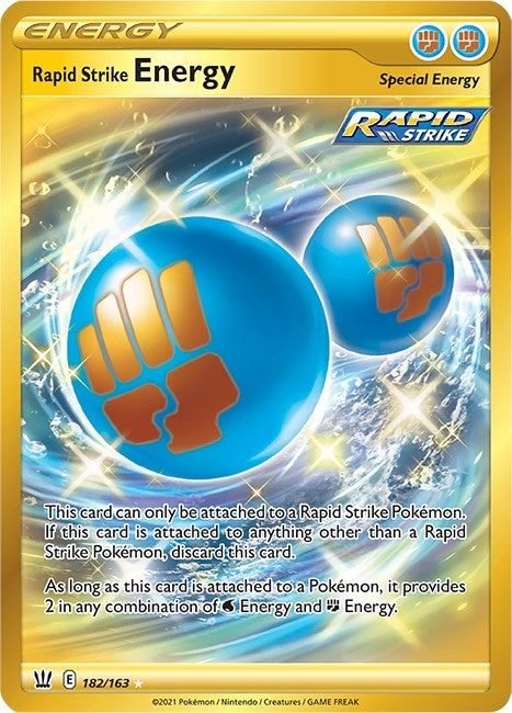 Image for Rapid Strike Energy (Secret) (SWSH05: Battle Styles) (182/163) - Pokemon