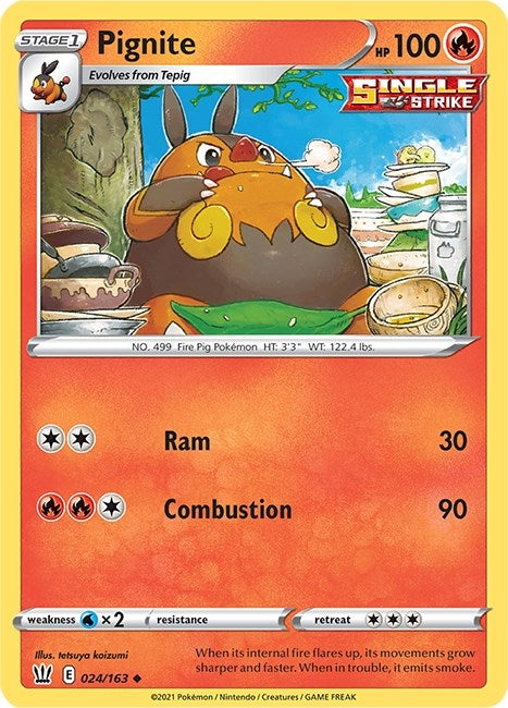 Image for Pignite (SWSH05: Battle Styles) (024/163) - Pokemon