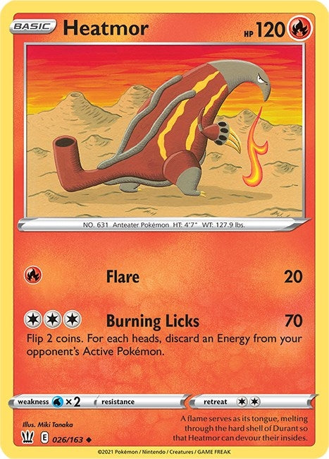 Image for Heatmor (SWSH05: Battle Styles) (026/163) - Pokemon