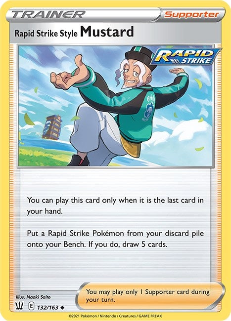 Image for Rapid Strike Style Mustard (SWSH05: Battle Styles) (132/163) - Pokemon