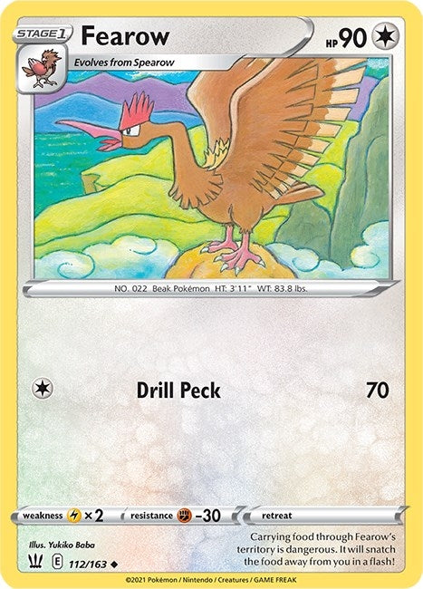 Image for Fearow (SWSH05: Battle Styles) (112/163) - Pokemon
