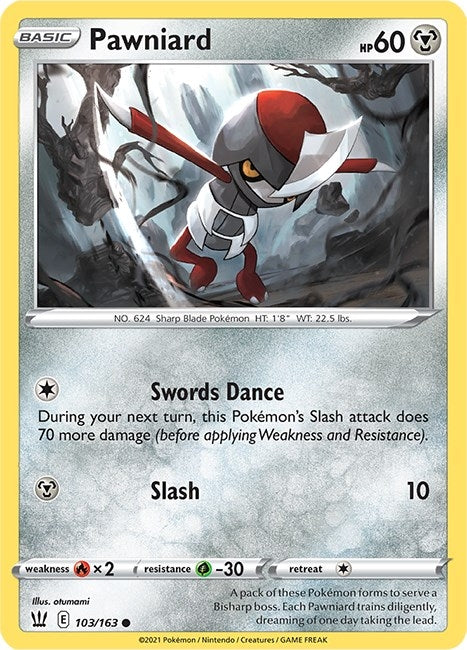 Image for Pawniard (SWSH05: Battle Styles) (103/163) - Pokemon