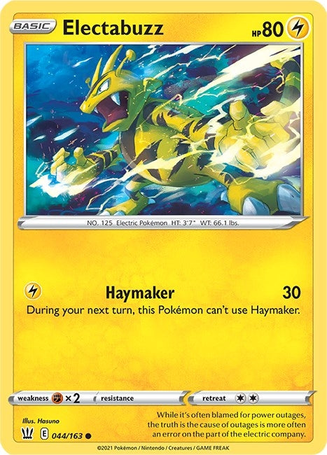 Image for Electabuzz (SWSH05: Battle Styles) (044/163) - Pokemon