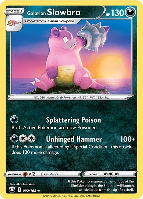 Image for Galarian Slowbro (SWSH05: Battle Styles) (092/163) - Pokemon
