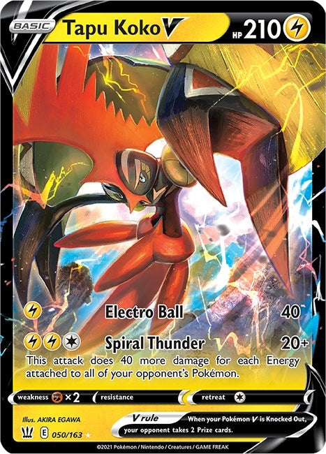 Image for Tapu Koko V (SWSH05: Battle Styles) (050/163) - Pokemon