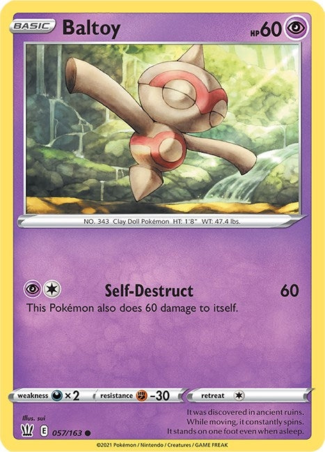 Image for Baltoy (SWSH05: Battle Styles) (057/163) - Pokemon
