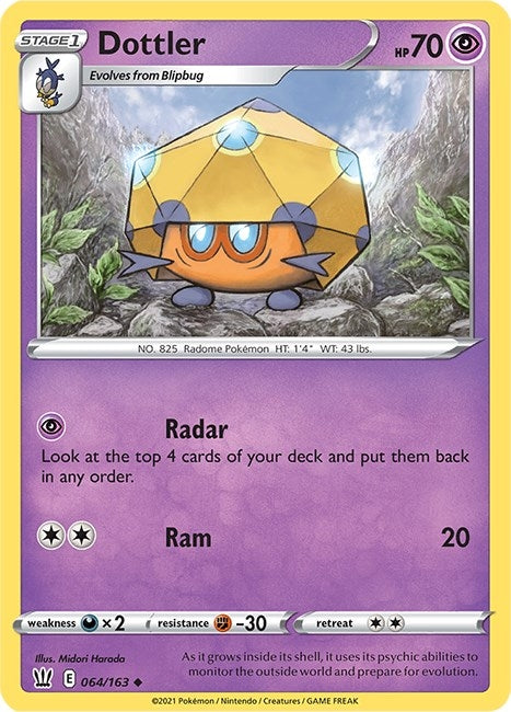 Image for Dottler (SWSH05: Battle Styles) (064/163) - Pokemon