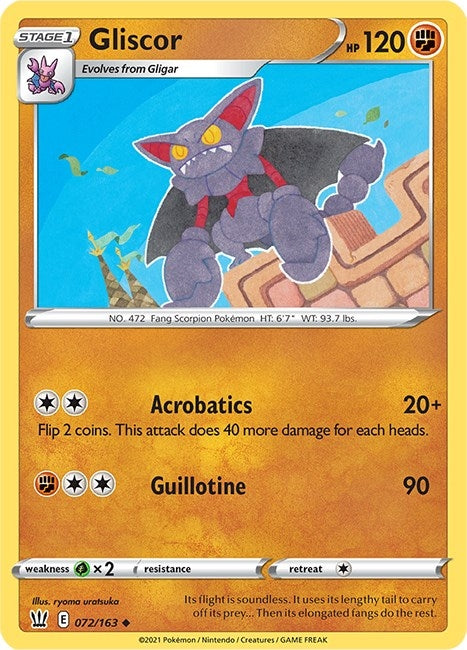 Image for Gliscor (SWSH05: Battle Styles) (072/163) - Pokemon