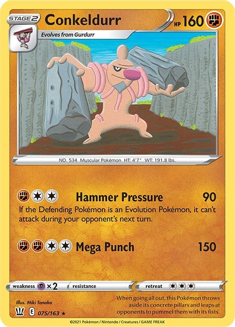 Image for Conkeldurr (SWSH05: Battle Styles) (075/163) - Pokemon