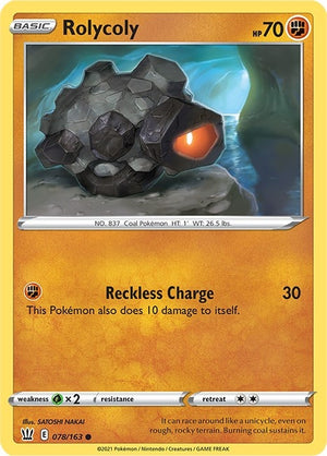 Image for Rolycoly (SWSH05: Battle Styles) (078/163) - Pokemon