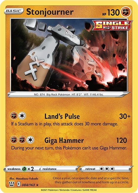 Image for Stonjourner (SWSH05: Battle Styles) (084/163) - Pokemon