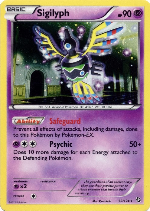 Image for Sigilyph - 52/124 (Cosmos Holo) (Blister Exclusives) (052/124) - Pokemon