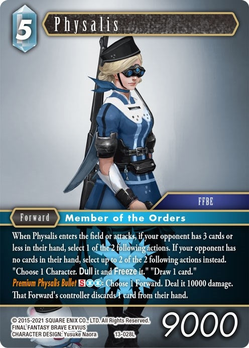 Image for Physalis (Opus XIII: Crystal Radiance) (13-028L) - Final Fantasy TCG